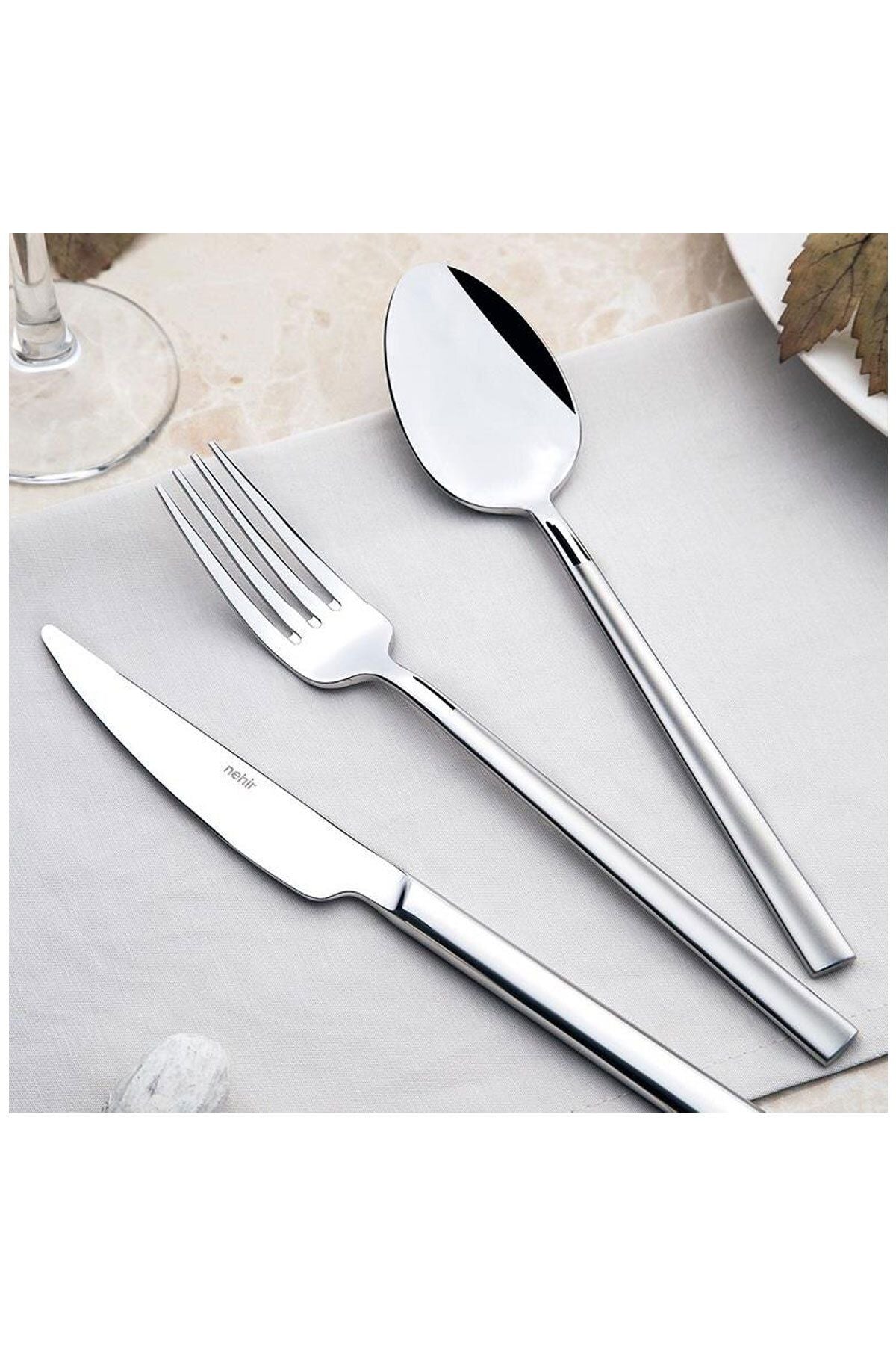 Nehir Dalyan 36 Piece Plain Cutlery Set 2