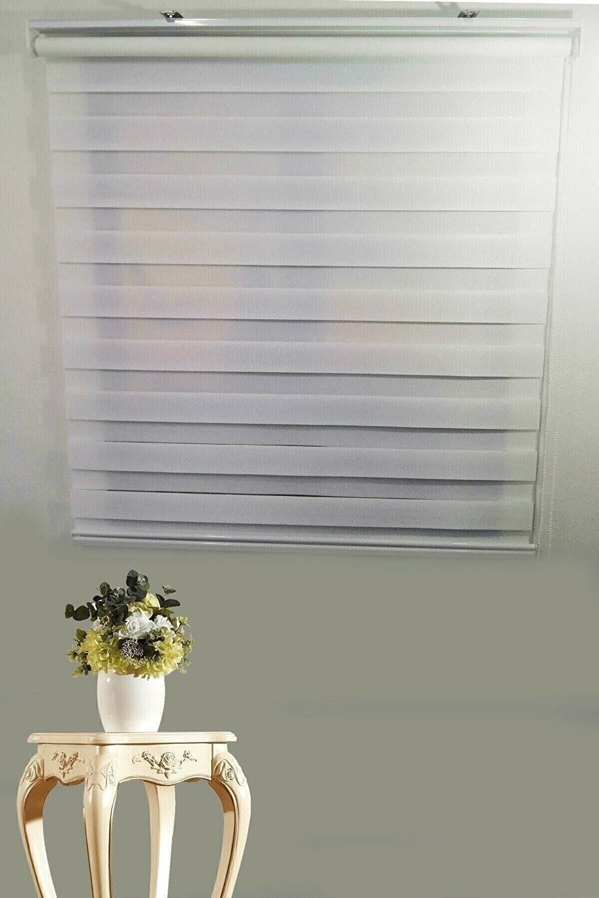 CEYHAN STORE Zebra-White Bamboo Zebra Blind 3