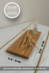 Moola Natural Wooden Serving Board - With Stand 2