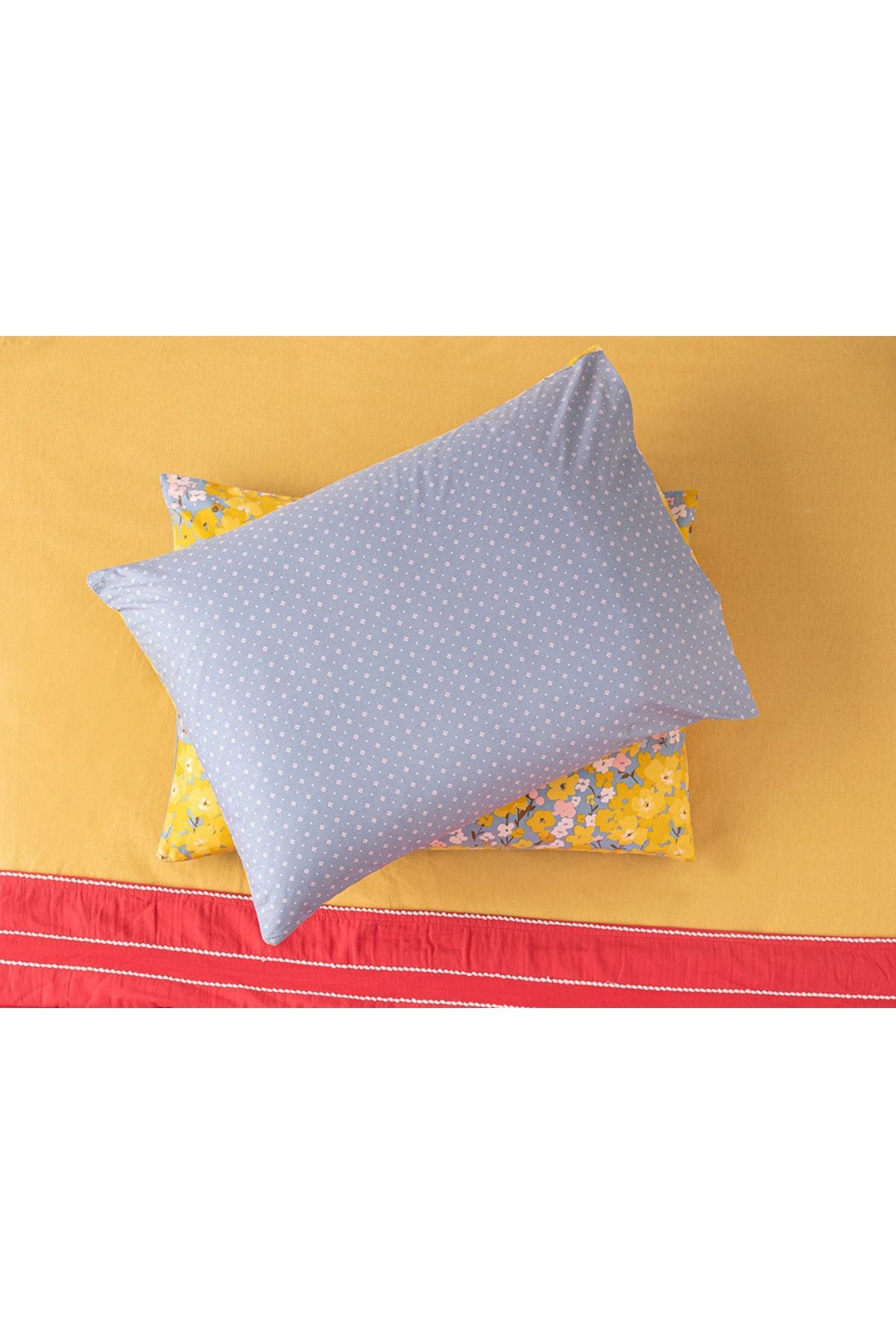 English Home Buttercup Cotton 2-Piece Pillowcase 50x70 Cm Yellow 2