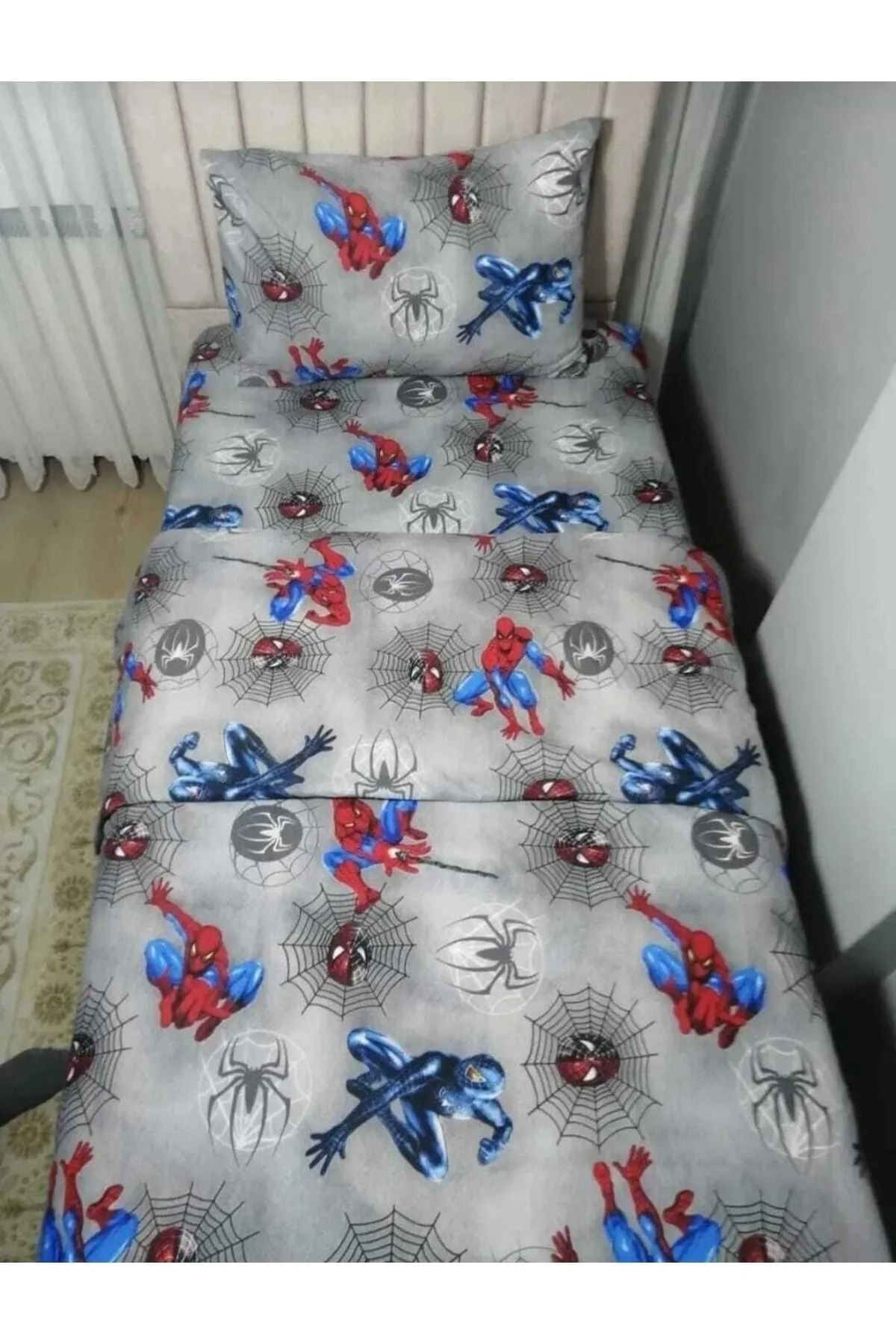 Garden Home Spiderman Woven Ranforce Fabric Fitted Sheet Set 2