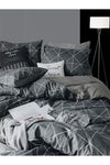 Mulberry Pandora Elasticated Bed Sheet Duvet Cover Set Double 200*220-Grey 1