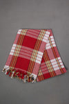 MCN Tekstil Classic Red Turkish Bath Towel 80x170 Cm 3