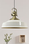 Bamyum White Elegant Single Pendant Lamp Vintage Head Retro Hanging Lamp for Restaurant Cafe Living Room Chandeliers 1