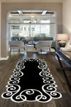 NEVA HOME Digital Printed Non-Slip Washable Laser Cut Runner And Rug 2