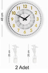 Pey Aksesuar Decorative Mirrored Wall Clock + Vase Picture 3