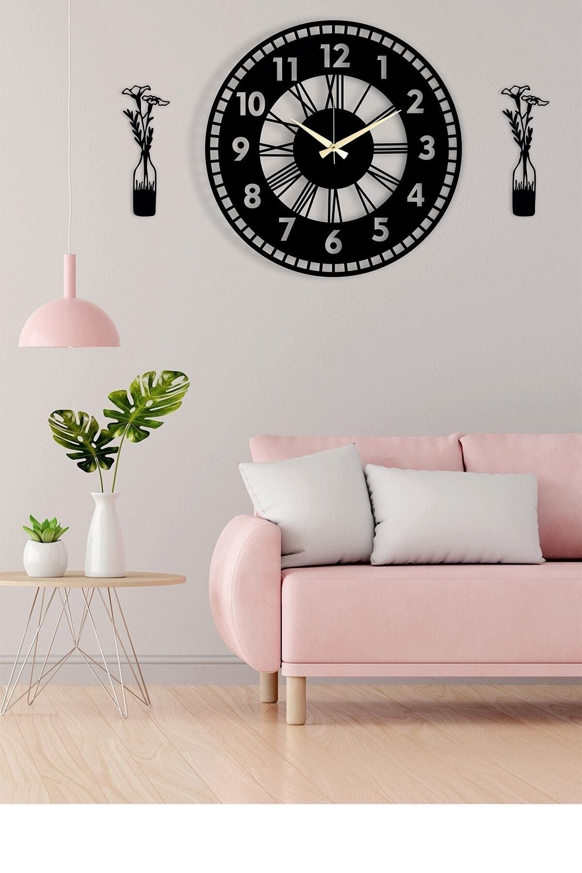 Pey Aksesuar Decorative Wall Clock Vase Picture 2