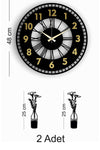 Pey Aksesuar Decorative Mirrored Wall Clock + Vase Picture 5