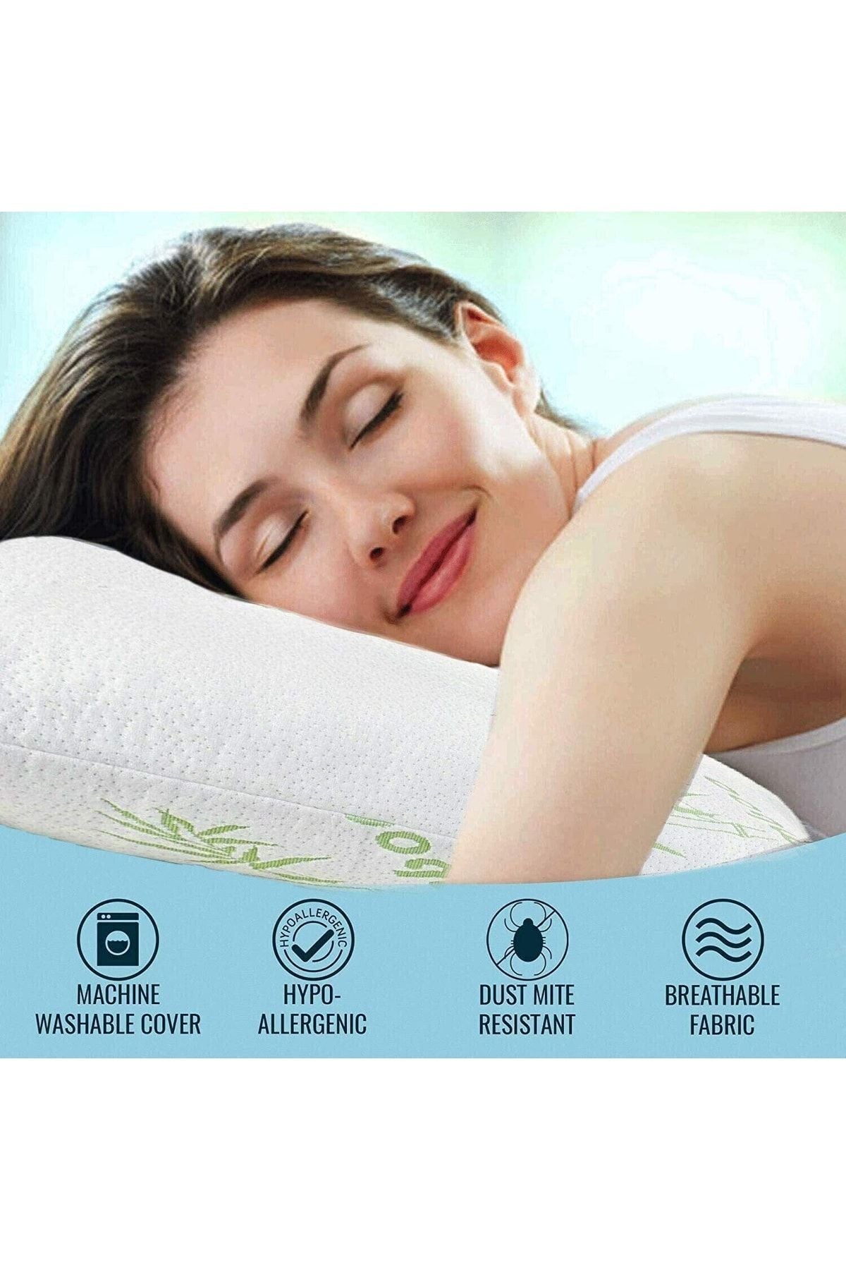 Visco Planet Orthopedic Pillow Neck Pillow Visco Pillow Lumbar Support Pillow Bamboo Pillow Visco Therapy Pillow 3