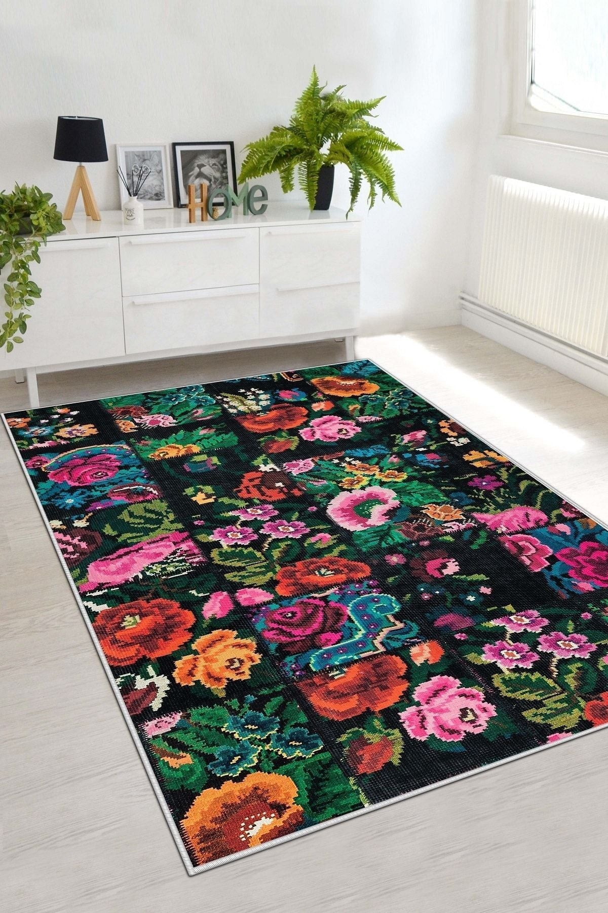 Life Decortiva Digital Print Washable Non-Slip Base Living Room Rug Kitchen Rug Runner 1