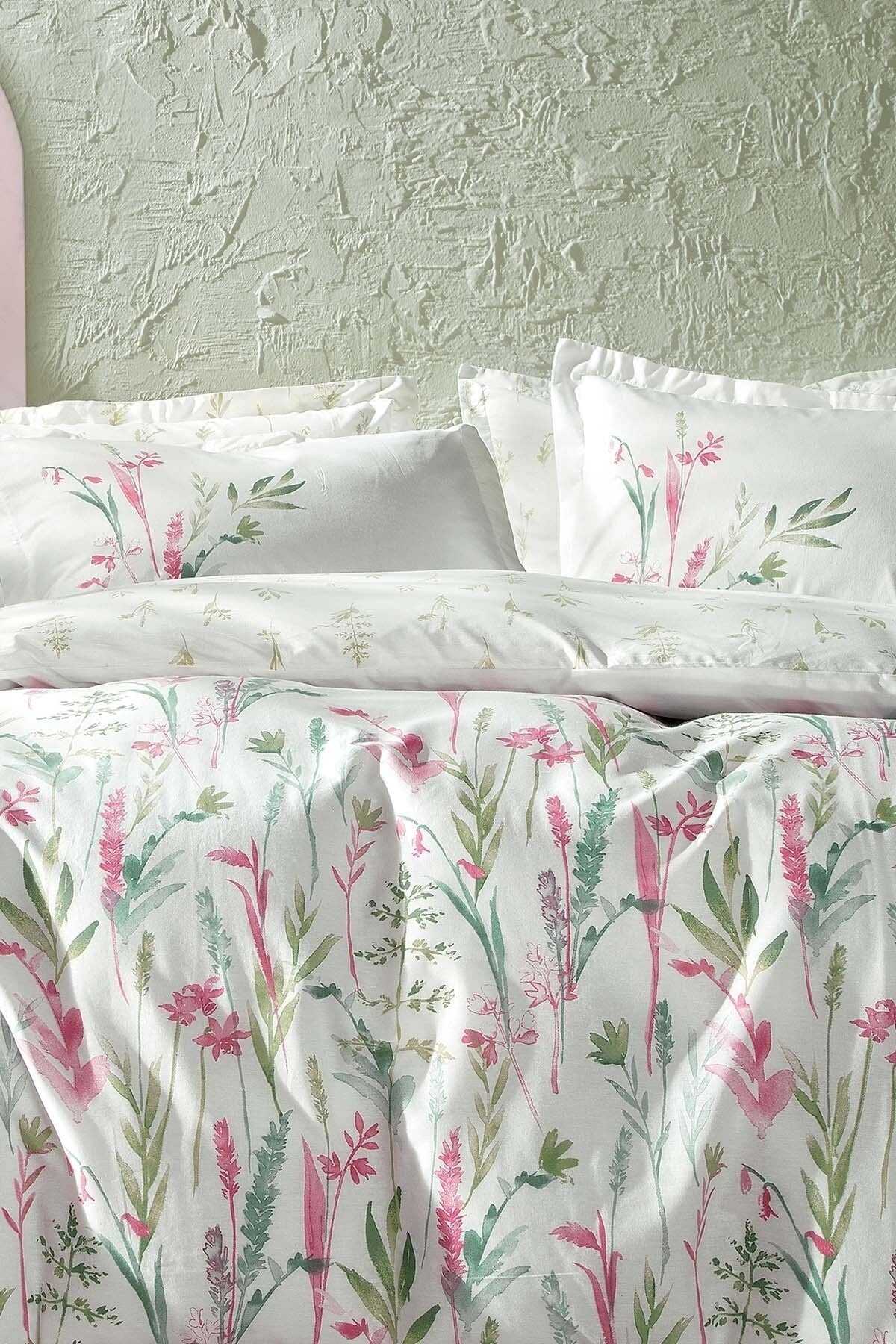 Yataş Hana Ranforce Double Duvet Set - Pink 2