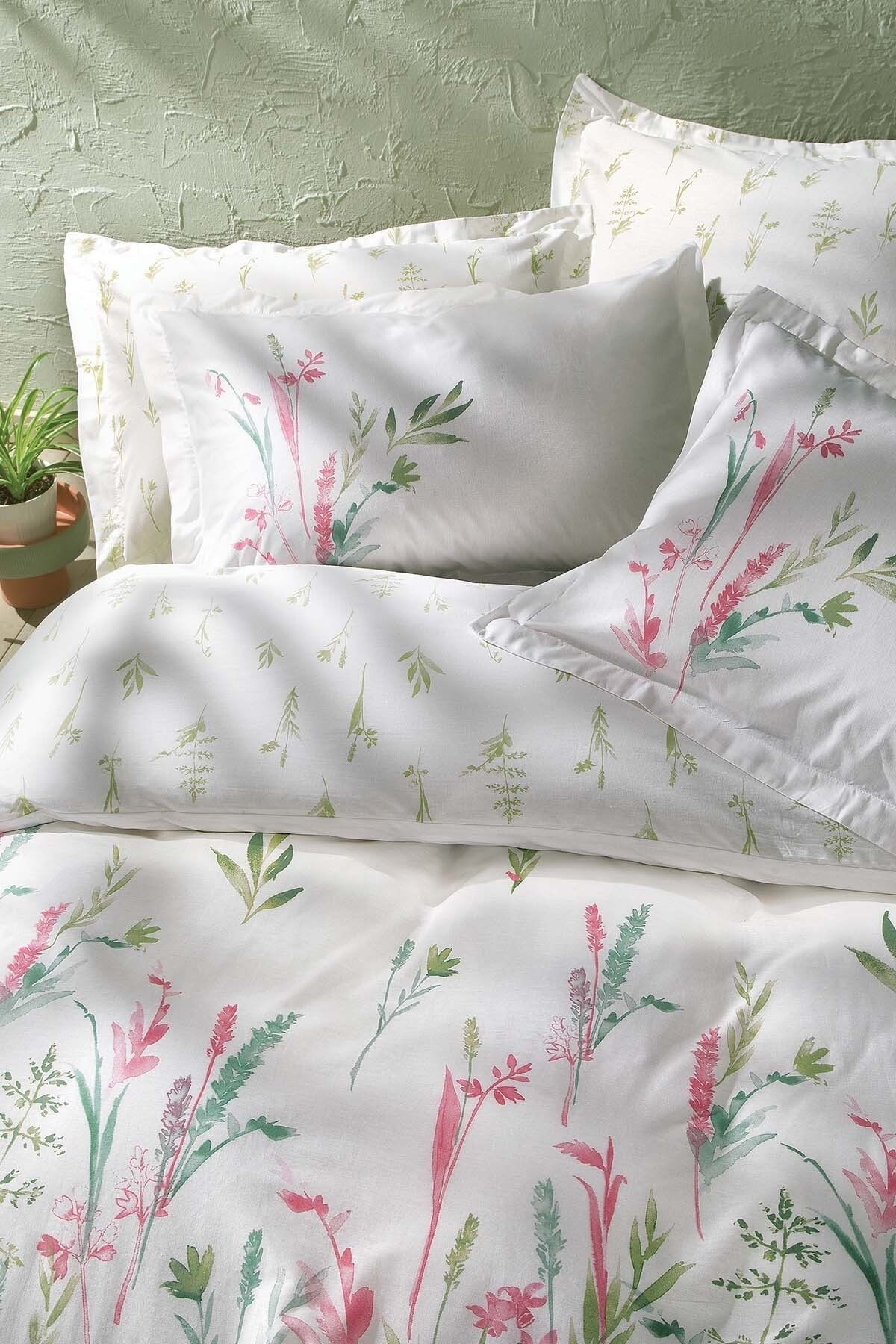 Yataş Hana Ranforce Double Duvet Set - Pink 3