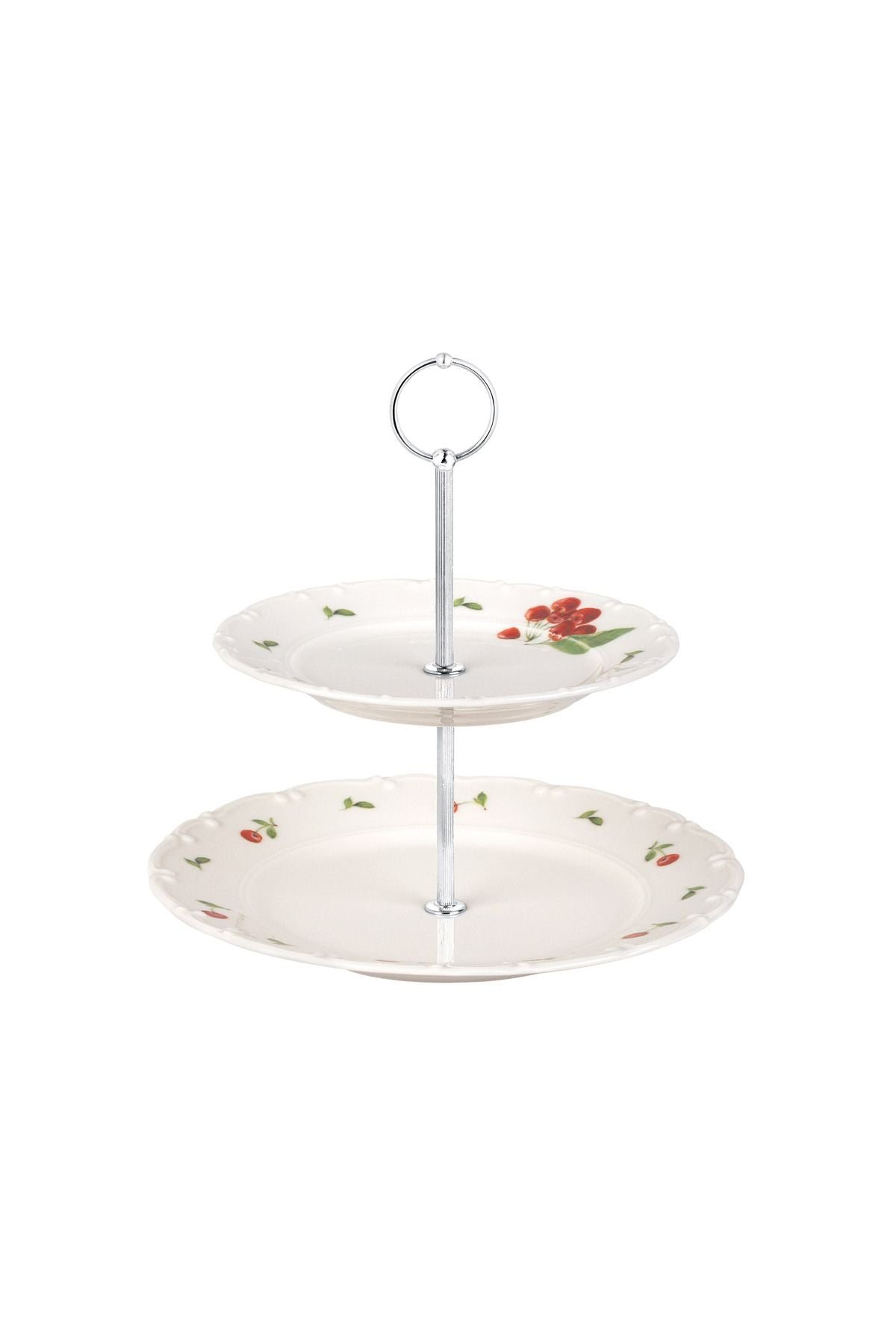 Madame Coco Cherry Patterned 2-Tier Cake Stand 4