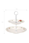 Madame Coco Cherry Patterned 2-Tier Cake Stand 6