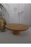 Genel Markalar 21.5cm Wooden Cake Stand Decoration Breakfast Serving 4