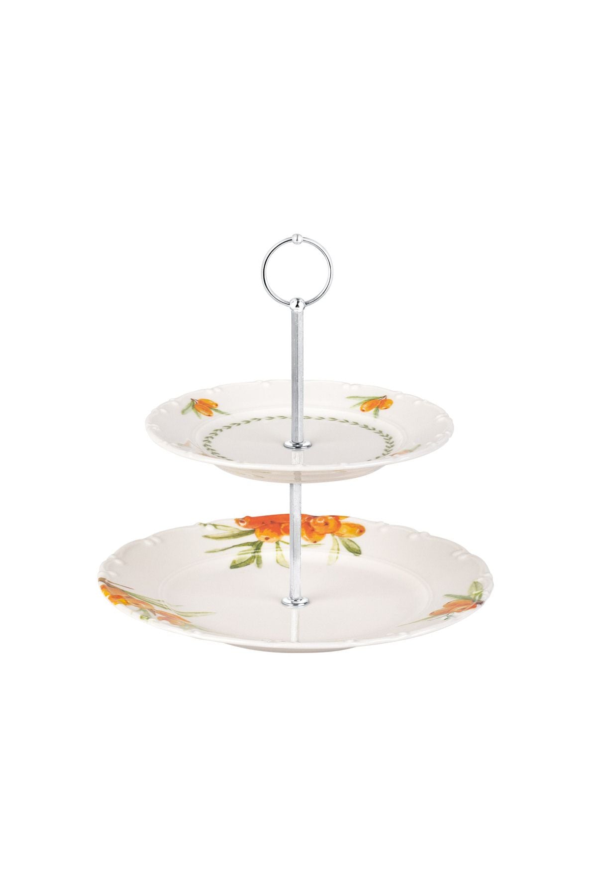 Madame Coco Two-Tier Cake Stand with Oleaster Pattern 4