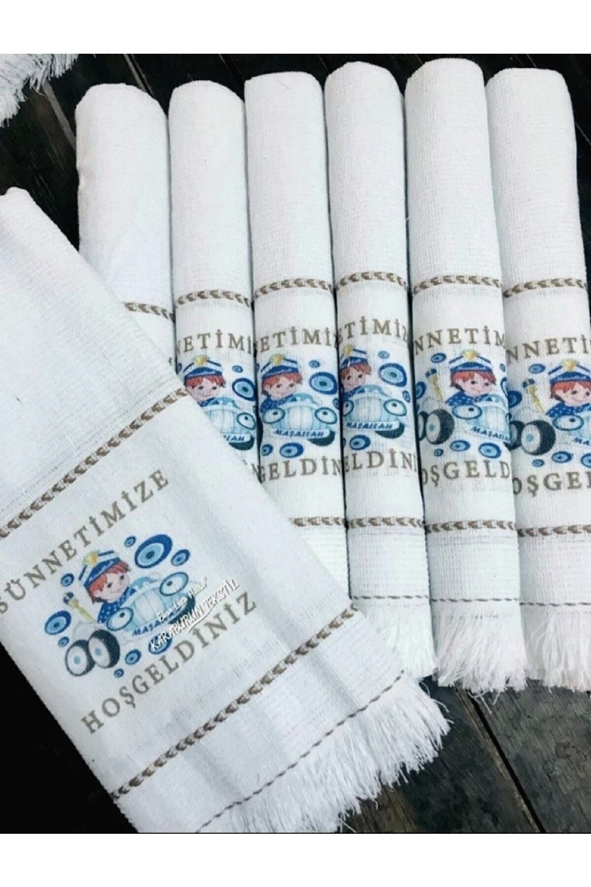 Yoruk Tuhafiye Circumcision Towel, Car Towel, Convoy Towel 12-Pack, Circumcision Henna, Wedding Towel Gift 2