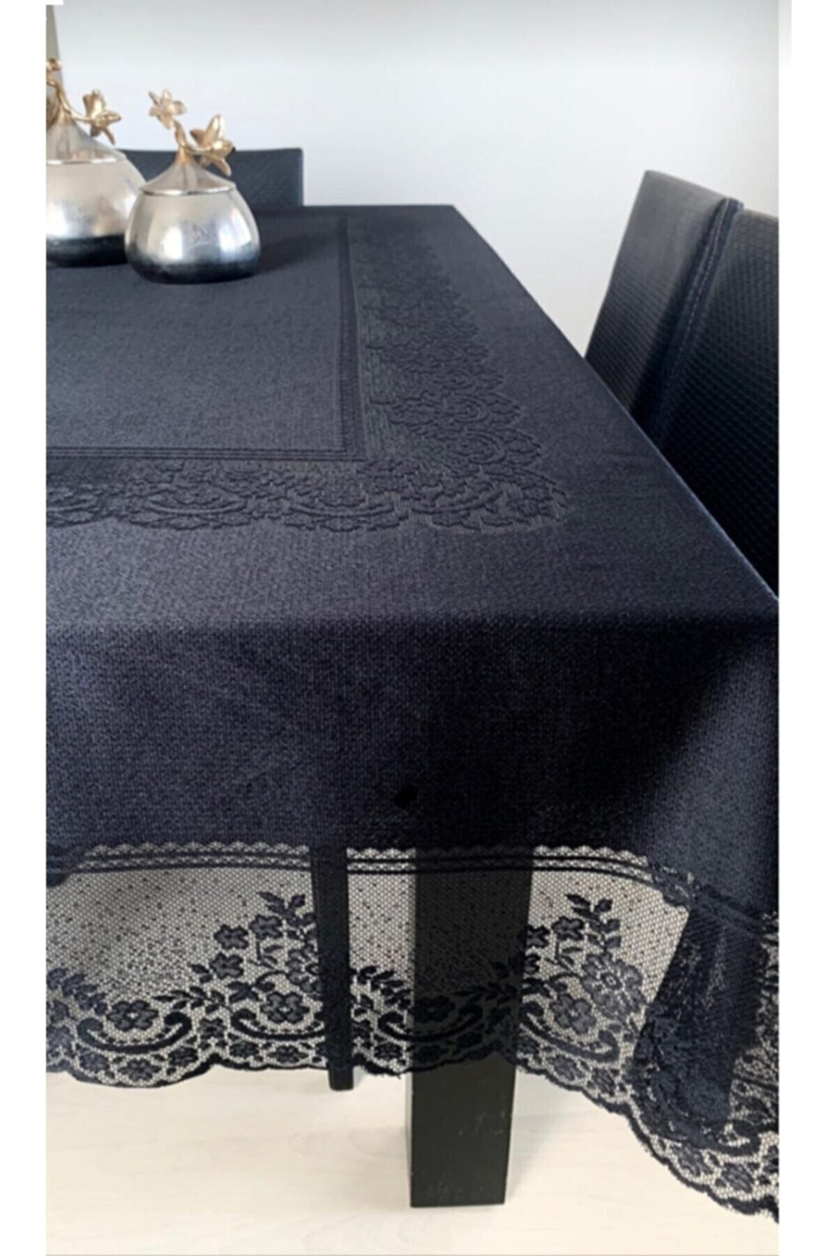 Biocotton Lace Elegant Design Stain-Free Tulle Tablecloth 2