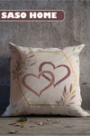 SasoHome Lettered Cushion Cover - Heart - Love Combo - Lettered Decorative Cushion - Pillow Cover 8