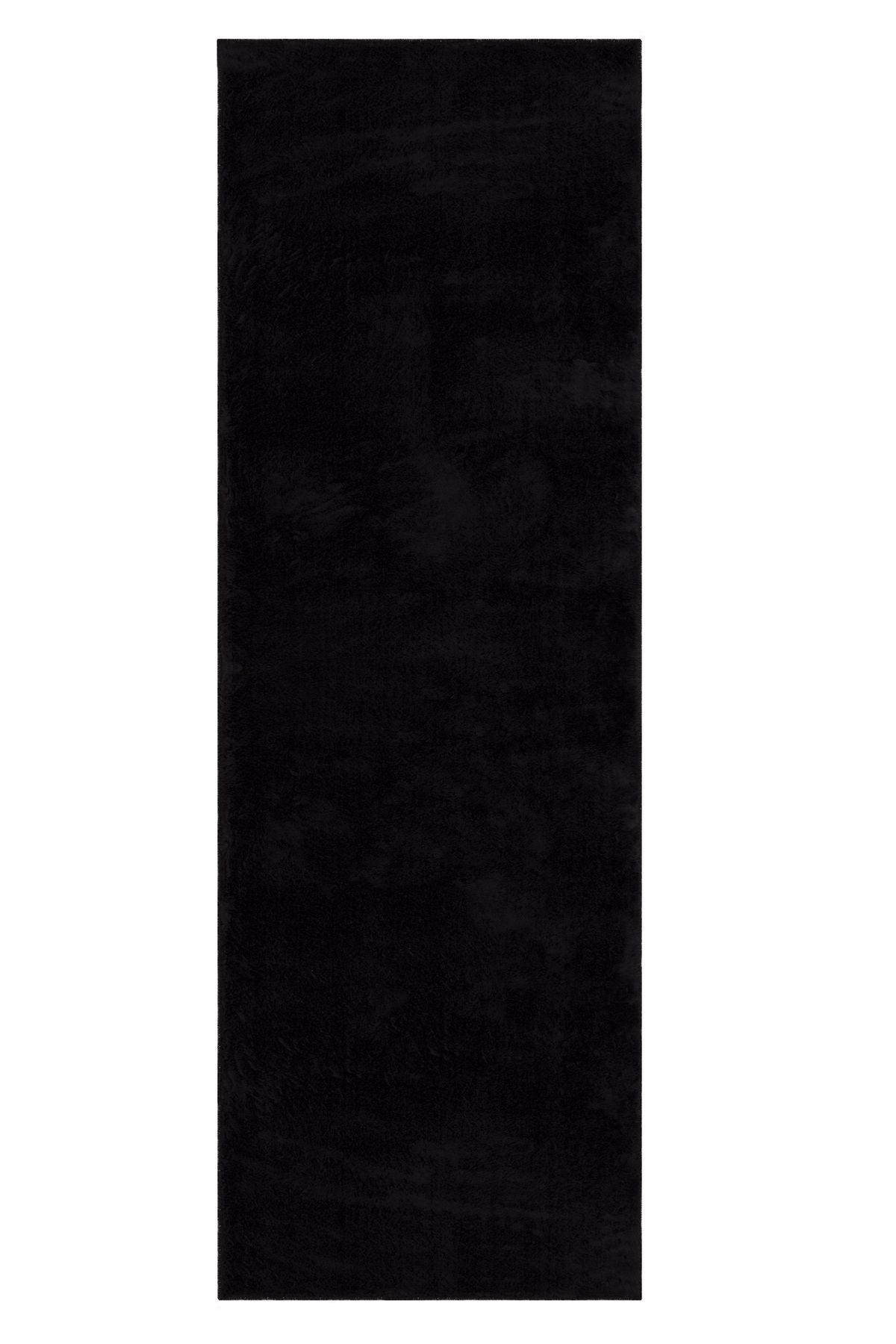 Valery Home Vl Washable Fur Plush Runner Black 3