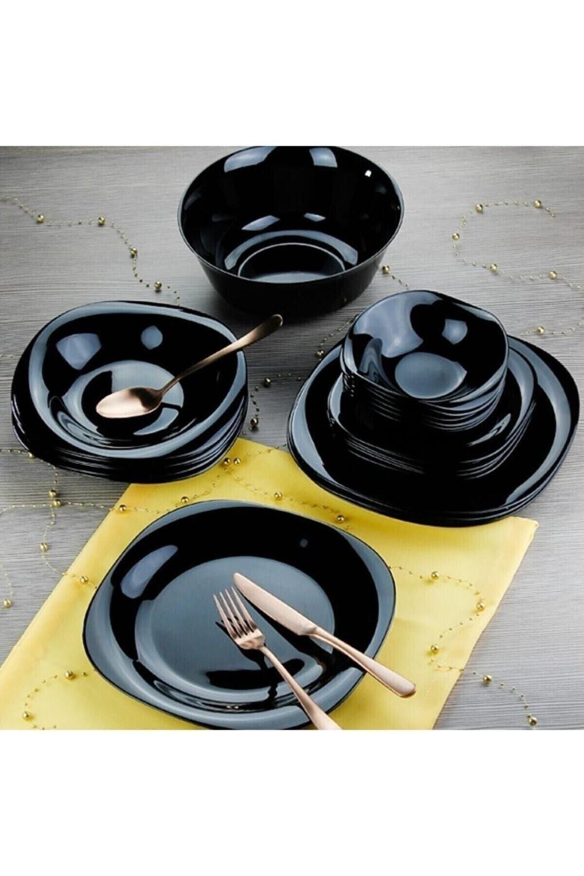 Luminarc Carine Noir Dinner Set 25 Pieces 6 Persons Black 1