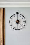 AGA KONSEPT Mahsertini 60 Cm Black, Modern Decorative Italian Style Wall Clock 2