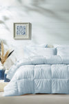 Yataş Macaron Single Quilt-Pillow Set - Blue 2