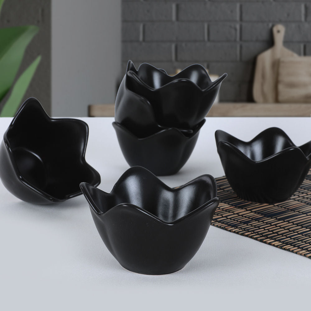 Ceramic Bowl Set (6 Pieces) ST613106F956A0000000ACD700 Matte Black 275KRM1506 1