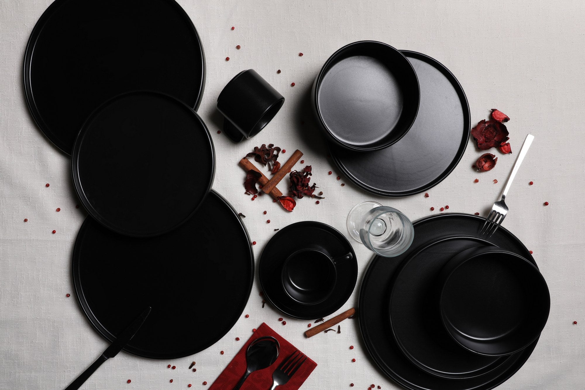 Ceramic Dinner Set (20 Pieces) TY038120F956A000000MAP2400 Matte Black 275KRM1611 4