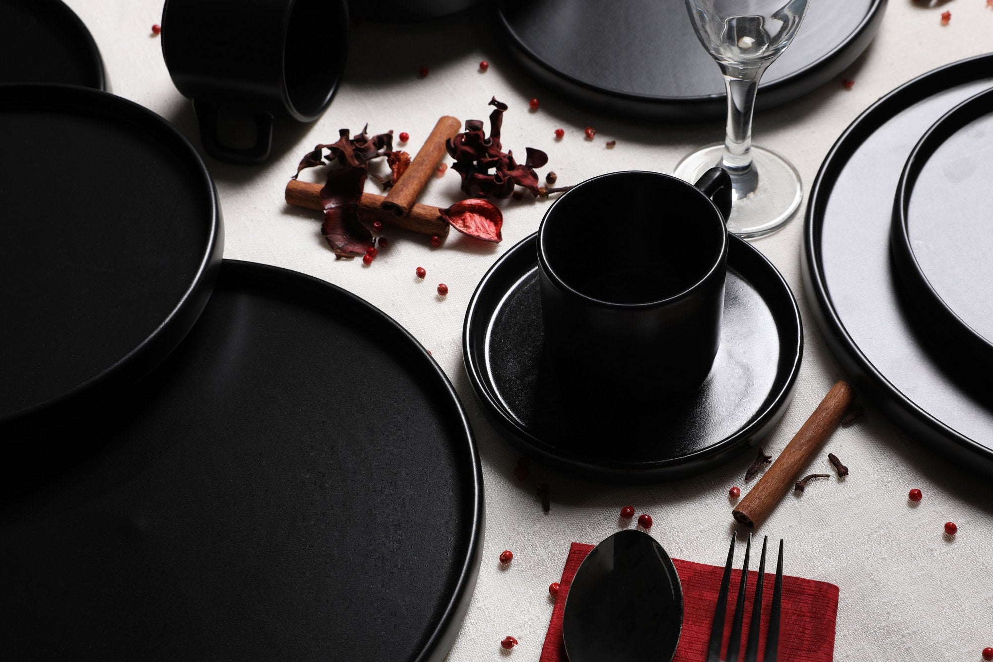 Ceramic Dinner Set (20 Pieces) TY038120F956A000000MAP2400 Matte Black 275KRM1611 6