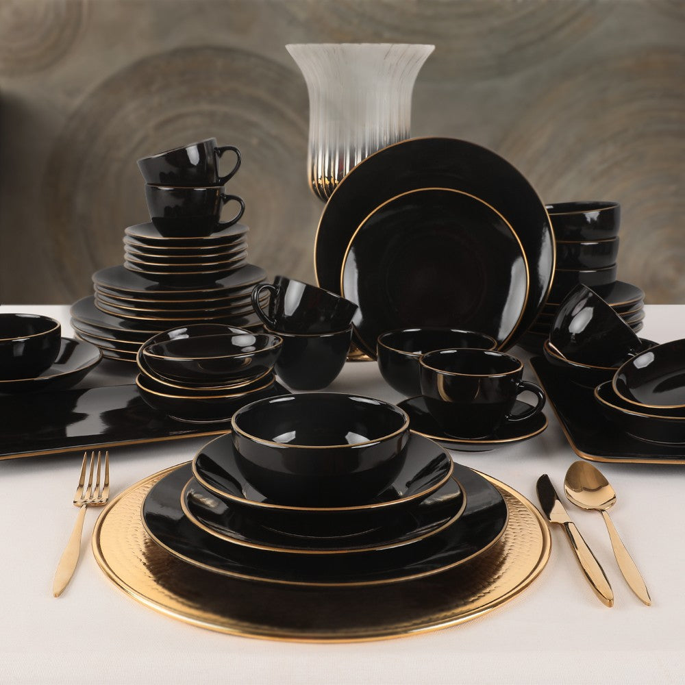 Ceramic Dinner Set (44 Pieces) TY040044F650A841600MAGD100 Black 275KRM1663 1