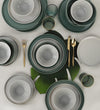 Ceramic Dinner Set (24 Pieces) Nordic Green
White 275KRM1702 8