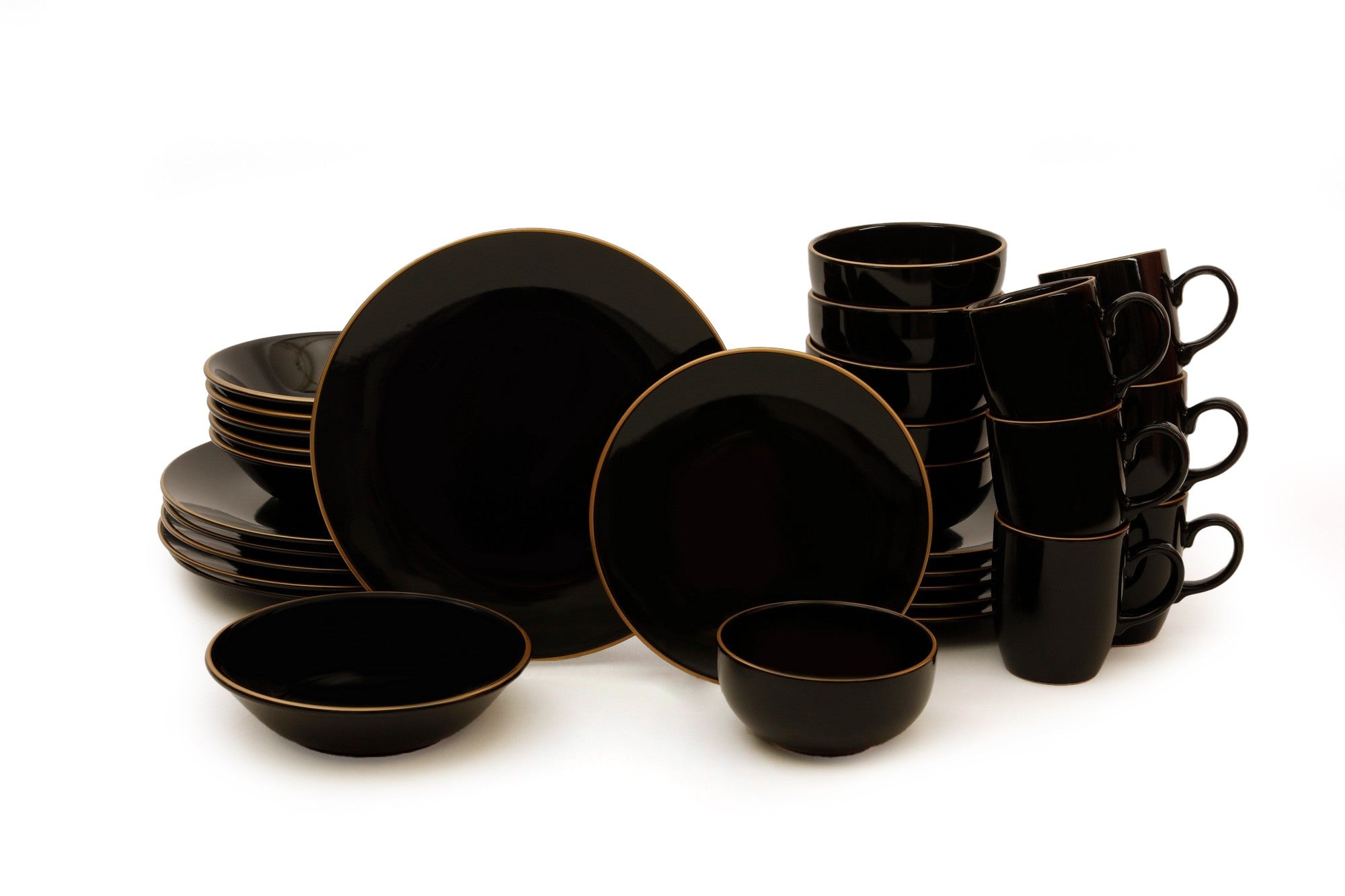 Ceramic Dinner Set (30 Pieces) TY040030F650A841600MAA4Y00 Black 275KRM1730 8