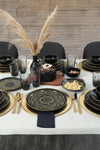 Ceramic Dinner Set (24 Pieces) X000141510000000 Black
Gold 275KRM1940 2