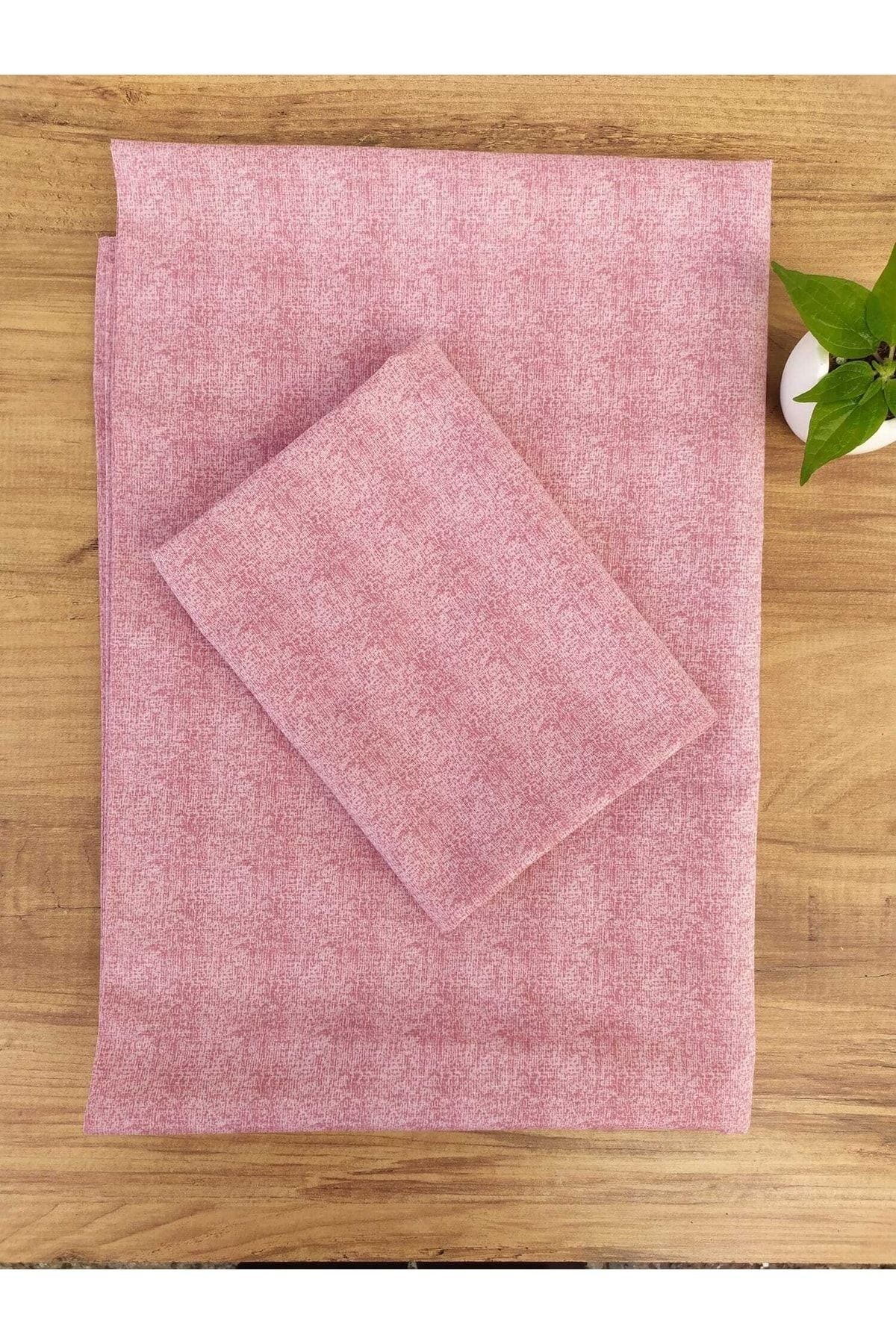 Çeyiz Bahçesi Single Bed Sheet Set Rose Pink 1