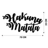 Decorative Metal Wall Accessory Hakuna Matata Black 279ENZ1101 7