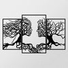 Decorative Metal Wall Accessory Love Tree Black 279ENZ1114 4