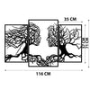 Decorative Metal Wall Accessory Love Tree Black 279ENZ1114 6