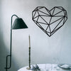 Decorative Metal Wall Accessory Heart Metal Decor Black 279ENZ1124 1