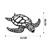 Decorative Metal Wall Accessory Caretta Caretta Black 279ENZ1140 6