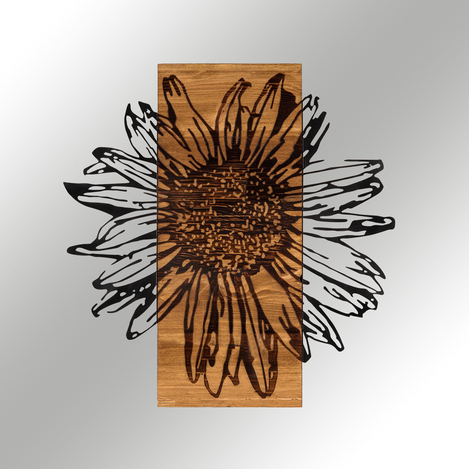 Decorative Wooden Wall Accessory Daisy Black
Walnut 279ENZ1808 6