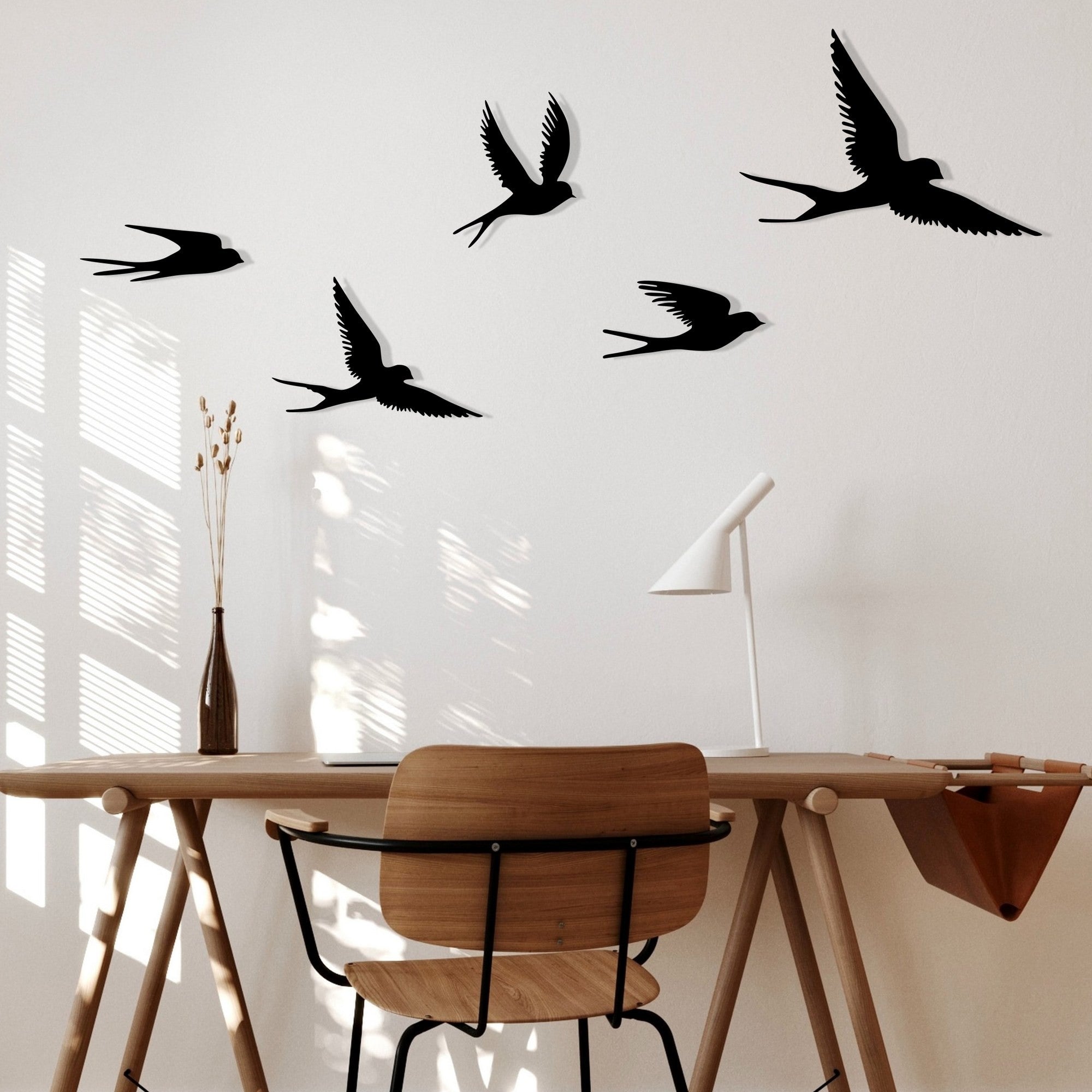 Decorative Metal Wall Accessory Crow Black 279ENZ2593 4