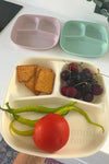 Ongu Home 6 Pieces Breakfast Plate Three Compartment Plate Food Plate Tray 2