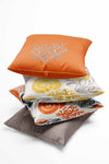 Pilloveland Double-Sided Printed Coral Patterned 4-Piece Suede Pillow Cover 3