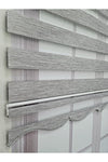 BBB Gray Bamboo Fabric Zebra Roller Blind With Hard Plastic Case 4