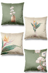 Pilloveland Double-Sided Printed Starliçe Patterned 4-Piece Suede Cushion Cover Set 1