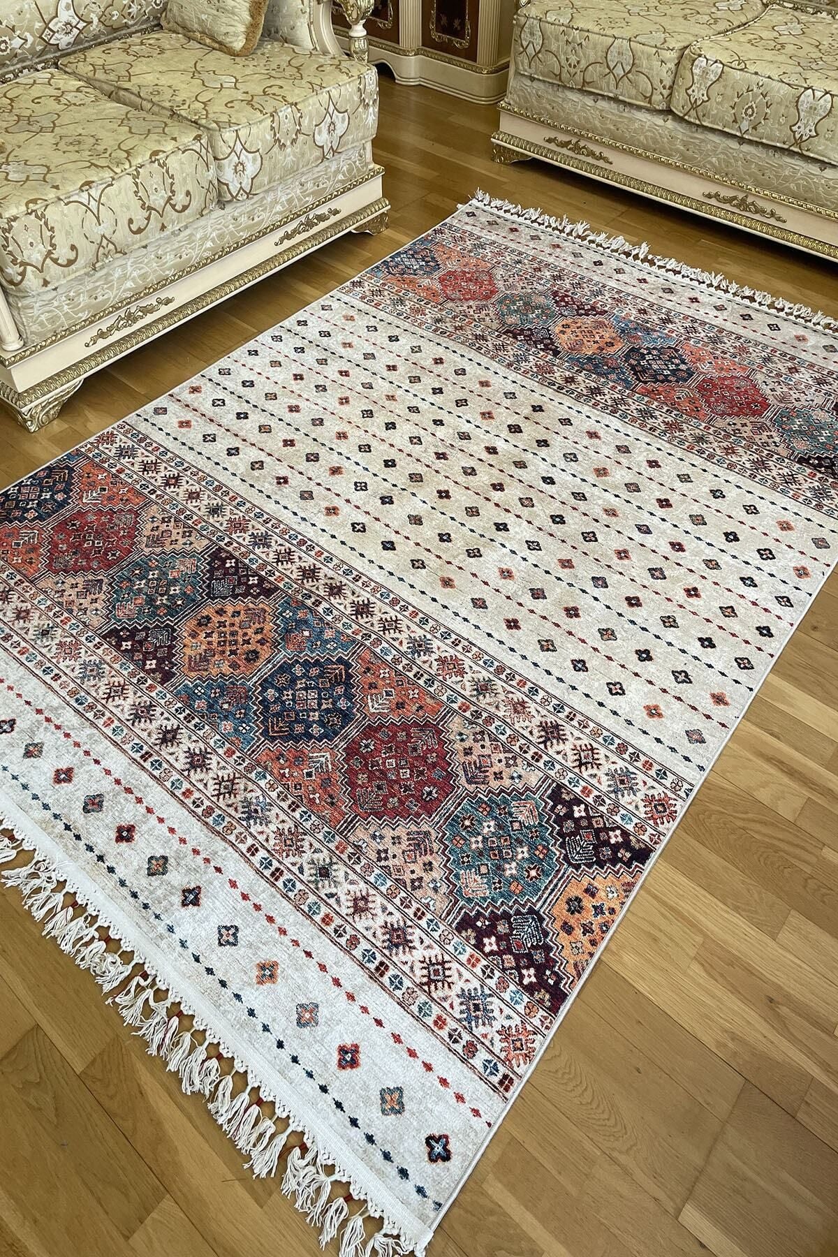 MOTTO HALI Dokuma Taban Yıkanabilir Kaymaz Taban Kilim Salon Halısı Mutfak Halısı Yolluk 1