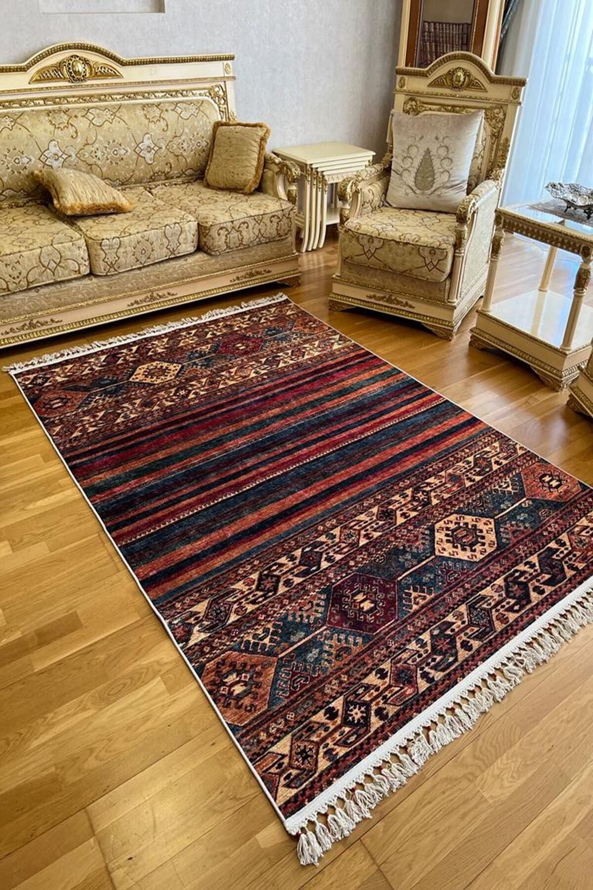 MOTTO HALI Dokuma Taban Yıkanabilir Kaymaz Taban Kilim Salon Halısı Mutfak Halısı Yolluk 1