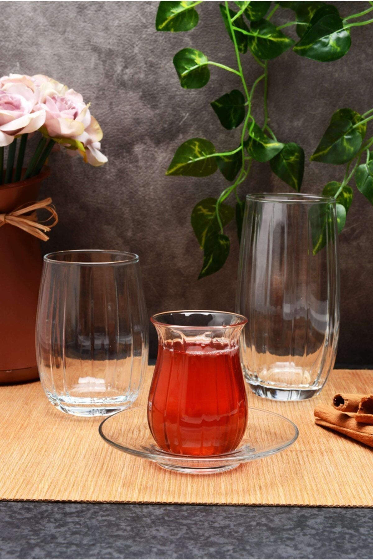 Paşabahçe Linka Water Beverage Tea Set (24 Pieces) P420405 & P420415 7