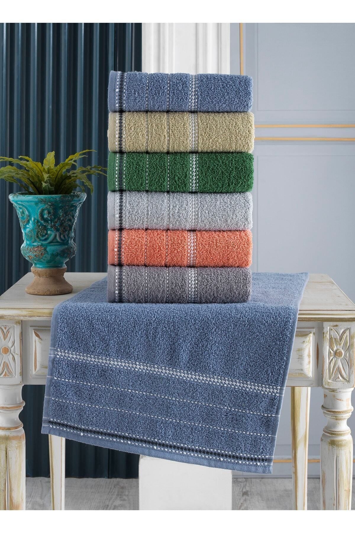 Binnur Home Vera 6-Piece Hand And Face Towel Set 1